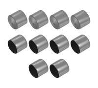 QUARKZMAN 10pz Tappi Terminali in Gomma 35mm ID Copertura Tappo Terminale Rotondo in Vinile per Viti Protettori Filettati Grigio Scuro