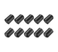 QUARKZMAN 10pz Tappi Termorestringenti 40mm ID x 60mm L 3:1 Rapporto Guaina Termorestringente Impermeabile per Avvolgimento Cavi Elettrici Tappi Rivestiti Sigillati per Cavi, Nero