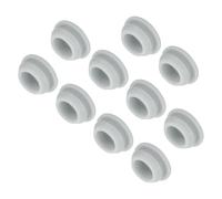 QUARKZMAN 10pz Tappo in Silicone per Fori, Montaggio Dia 12mm/0.5" Larghezza Scanalatura Stretta 2mm Tappi Copriforo Pannello Rotondo a Filo Gomma Impermeabili per Laboratorio, Grigio