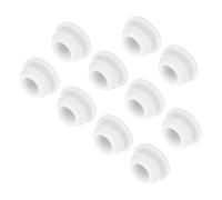 QUARKZMAN 10pz Tappo in Siliconica per Foro Chiusura Scatto, 9mm/0,4" Dia Montaggio Larghezza Scanalatura Stretta 2mm Pannello Copertura Guarnizione Rotonda per Passacavi Tappi Tenuta Bianco