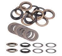QUARKZMAN 10Set Occhielli per Teloni con Rondelle 40mm Occhiello Strumento Metallici color Rame per Tende in Tessuti Cinture in Pelle Scarpe Borse DIY, Bronzo