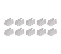QUARKZMAN 11mm Dia. Raccordo Plastica Mobili Piede Scivoli x 20pz Sedia Forma U Gamba Copertura Protezioni per tubi Inserto, [Bianco]