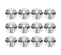QUARKZMAN 12 Pcs Coperture Angolari Decorative Per Scatole 30mm Protezione Bordi Metallo Angolari Mobili Argento