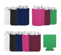 QUARKZMAN 12 Pezze Copri Lattine Birra, Fodere Bevande Isolate Riutilizzabili Collassabili In Neoprene Per Bottiglie Da 10oz Seltzer DIY Spiaggia Picnic Festa, Tono Di Gioielli Scuri