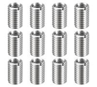 QUARKZMAN 12 Pezzi Inserti Di Riparazione Filettatura M12 x 1.75 Maschio A M10 x 1.5 Femmina Filettatura 20mm Lunghi Dadi Riduttori In Acciaio Inox Metric Raccordo Filettato Per Fissaggi