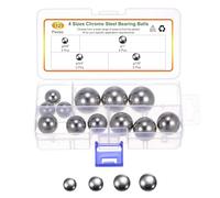 QUARKZMAN 12 Pezzi Kit Assortimento Sfere Di Precisione G16 5/8" 3/4" 7/8" 1" Sfere Cuscinetto Solide In Acciaio Cromato