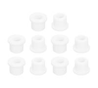QUARKZMAN 12 Pezzi Occhielli in Gomma 12mm Foro di Perforazione, Passacavi Guarnizione 8mm ID Gommini Passacavo Scrivania Bianco Siliconica per Tappo Organizzare Filo Cablaggio Casa Auto