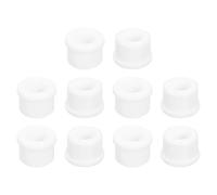 QUARKZMAN 12 Pezzi Occhielli in Gomma 15mm Foro di Perforazione, Passacavi Guarnizione 10mm ID Gommini Passacavo Scrivania Bianco Siliconica per Tappo Organizzare Filo Cablaggio Casa Auto