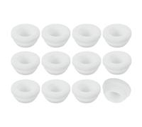 QUARKZMAN 12 Pezzi Passacavo Gomma, Diametro Montaggio 12mm, ID 9mm Tappo per Foro Firewall Scatto Gommini Passacavo Anti-Graffio per Cavi Elettrici Cablaggio Scatola Elettrica, Bianco