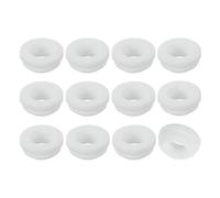 QUARKZMAN 12 Pezzi Passacavo Gomma, Diametro Montaggio 17mm, ID 13mm Tappo per Foro Firewall Scatto Gommini Passacavo Anti-Graffio per Cavi Elettrici Cablaggio Scatola Elettrica, Bianco