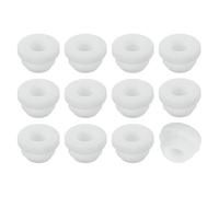 QUARKZMAN 12 Pezzi Passacavo Gomma, Diametro Montaggio 8mm, ID 5,5mm Tappo per Foro Firewall Scatto Gommini Passacavo Anti-Graffio per Cavi Elettrici Cablaggio Scatola Elettrica, Bianco