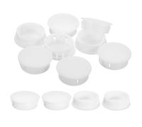 QUARKZMAN 12 Pz 30mm(1-3/16") Tappi Copriforo A Scatto Rotondo Per Pannello Incassato Per Inserto Di Mobili, Pannello Terminale, Bianco