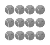 QUARKZMAN 12 Pz Palline da Tennis Precut per Camminatori, Universale Precut Glide Balls Accessori per Camminatori Glides per Protezione di Gambe di Mobili e Pavimenti, Grigio