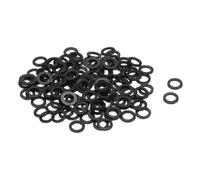 QUARKZMAN 120Pz Rondella Piatta in Nylon M5 5mm ID 8mm OD 1mm Spessore Guarnizioni Idrauliche Kit Piatte Guarnizione in Plastica Fissaggio Guarnizione Anello di Tenuta, Nero