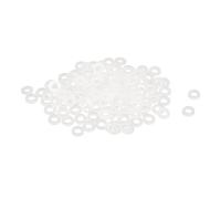 QUARKZMAN 120Pz Rondelle Piane in Nylon M2.5 2.5mm ID 5mm OD 1mm Spessore Guarnizioni Piastra in Plastica Fissaggio Guarnizione di Tenuta Separatore Anello, Bianco