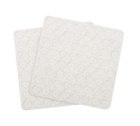 QUARKZMAN 128Pz Paracolpi per Ante Dell'Armadio, Piccoli Piedini Autoadesivi in Gomma Trasparente per Ante Dell'Armadio, Cuscinetti per Mobili e Cassetti, 12x2mm