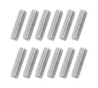 QUARKZMAN 12Pack M6x20mm Barra Filettata Completa, 316 Acciaio Inossidabile Vite A Destra Tutta Filettata Per Assemblaggio Mobili Fissaggio, Passo 1mm