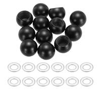 QUARKZMAN 12Pcs M10 X 15mm Pomelli A Sfera Filettati, Dadi A Sfera In Acciaio Al Carbonio Copridadi Pomelli Dadi A Coperchi Coperchi Viti Sfere Decorarezione Lampada Per Progetti Fai