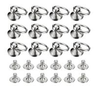 QUARKZMAN 12pz 6x10mm Sfera Testa Perno Rivetto Vite Dietro Argentato