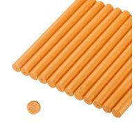 QUARKZMAN 12Pz Arancione Cilindro Ceralacca Bastone Colla Pistola Ceralacca Asta Artigianato Adesivo Ceralacca per Lettera Sigillo Timbro Ceralacca, Inviti Nozze, Decorazione Imballaggio