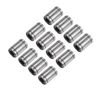 QUARKZMAN 12pz Cuscinetti Lineari a Sfere LM10UU, Diametro Foro 10mm, Diametro Esterno 19mm, Lunghezza 29mm, Cuscinetto a Movimento Lineare per Macchine CNC Stampanti 3D
