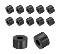 QUARKZMAN 12pz Distanziali Gomma 25mm OD, 10mm ID, 15mm Altezza Distanziatore Rotondo Antivibrazioni Boccola Anelli Tenuta Rondella Piatta Spessa per Accessori Auto Domestici