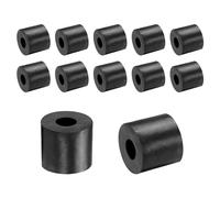 QUARKZMAN 12pz Distanziali Gomma 25mm OD, 10mm ID, 22mm Altezza Distanziatore Rotondo Antivibrazioni Boccola Anelli Tenuta Rondella Piatta Spessa per Accessori Auto Domestici