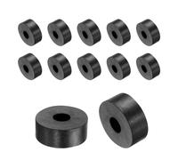 QUARKZMAN 12pz Distanziali Gomma 25mm OD, 8mm ID, 10mm Altezza Distanziatore Rotondo Antivibrazioni Boccola Anelli Tenuta Rondella Piatta Spessa per Accessori Auto Domestici