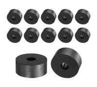 QUARKZMAN 12pz Distanziali Gomma 35mm OD, 10mm ID, 15mm Aaltezza Distanziatore Rotondo Antivibrazioni Boccola Anelli Tenuta Rondelle Spessa per Accessori Auto Domestici