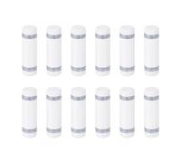 QUARKZMAN 12pz Distanziali per Targhe 12x30mm Vite di Supporto a Doppia Testa in Acciaio Inossidabile Viti Distanziatrici Parete per Cartello Vetro Acrilico Porta Pubblicitario, Bianco