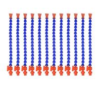 QUARKZMAN 12pz Flessibile Acqua Olio Refrigerante Tubo 1/4PT Filettatura 30cm Lunghezza Rotondo Piatto Tipo Ugello Flessibile Regolabile per Tornio CC Idraulico Macchinario