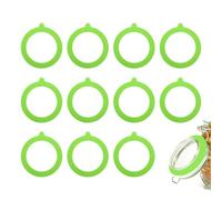 QUARKZMAN 12pz Guarnizione di Ricambio in Silicone per Barattoli Vetro, Anelli di Tenuta in Silicone 3,7 Pollici OD per Barattoli Mason Ermetici e Anti-Perdite per Coperchi di Vetro, Verde