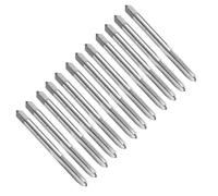 QUARKZMAN 12Pz Maschi Per Filettatura Diritto, M5 x 0.8 Metrico Rivestito In Titanio Per Filettatura Di Viti, Maschi Per Fresatura Di Filettature, Acciaio Ad Alta Velocità 6542 (HSS 6542)