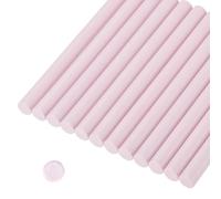 QUARKZMAN 12Pz Rosa Puro Cilindro Ceralacca Stick Colla Pistola Ceralacca Asta Artigianato Adesivo Ceralacca per Lettera Sigillo Timbro Ceralacca, Inviti Nozze, Decorazione Imballaggio