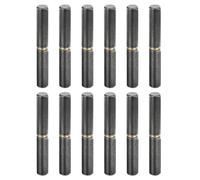 QUARKZMAN 12pz Saldare Barile Cerniere 4-6/8"x10/16" (LxP) Carbonio Acciaio Saldabile Staccabile Barile Cerniere per Metallo Cancello Altalena Porta Rimorchio Ramp 0.35" Perno OD