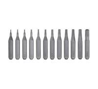 QUARKZMAN 12Pz T1-T20H Punte Avvitatore Torx Set 28mmmm L Acciaio S2 | 5/32" Gambo Esagonale, Magnetiche Stella Testa a 6 Punte, Inserti per Avvitatore Cacciaviti Elettrici e Manuali Precisione