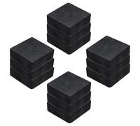 QUARKZMAN 12pz Tappetini Antivibrazione Gomma Dura Lavatrice, 50mm Pad Quadrato per Isolamento Vibrazioni, 20mm Spessore Blocco Antirumore per HVAC Compressore Condizionatore d'Aria