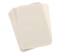 QUARKZMAN 12pz Toppe Termoadesive per Riparazione Tessuti Toppe Riparazione Tessuti 4,1"x3" per Abbigliamento Pantaloni Borse Riparazione Buchi Decorazione (Beige Chiaro)