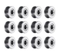 QUARKZMAN 12pz V624Zz V Scanalatura Guida Puleggia Cuscinetto 4x13x6mm Cuscinetti A Sfera in Acciaio Al Carbonio Ruota, Abec3