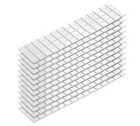 QUARKZMAN 1320pz Specchio Adesivo Mosaico Piastrelle, 10 x 10 mm Mini Quadrato Acrilico Piastrelle Palla Discoteca Adesivo per Creare Decorazioni Artigianali Piastrelle, Argento