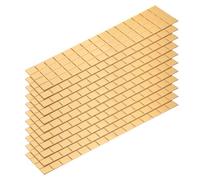 QUARKZMAN 1320pz Specchio Adesivo Mosaico Piastrelle, 10 x 10 mm Mini Quadrato Acrilico Piastrelle Palla Discoteca Adesivo per Creare Decorazioni Artigianali Piastrelle, Oro