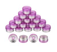 QUARKZMAN 13mm Cappucci Flip Off, 100pz Tappi Superiori a Strappo Senza Sbavature Guarnizioni Fiale Plastica Alluminio Tappi Copertura per Bottiglie Liofilizzate Fiale Vetro, Rosa/Argento
