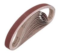 QUARKZMAN 13mm x 254mm CinghieLevigatura, 10Pz 80 Grana Cinghia Abrasiva OssidoAlluminio Per Levigatrice Per LavorazioneLegno, LucidaturaMetalli, AffilaturaColtelli