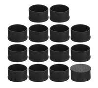 QUARKZMAN 14pz Coperture per Piedini Sedie, 50mm (2") Tappi per Sedie Senza Marchio Coperture per Piedini Antiscivolo Pavimenti Tappi Estremità Tavoli Rotondi Mobili, Nero