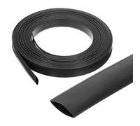 QUARKZMAN 15.4mm Guaina Termorestringente Impermeabile, 3:1 Doppia Parete Adesiva Marina Guaina Termorestringente Industriale Avvolgimento Cavi 41ft 5/8 Pollice, Nero-12.5m
