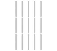 QUARKZMAN 15 Pezzi Pioli M4(4mm) x 55mm 304 Acciaio Inossidabile Cilindrici Supporto Mensola Perno Asta Elementi Di Fissaggio Per Dispositivi Metalli Mobili Legno, Argento