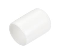 QUARKZMAN 15 Pezzi Tappi Terminali in Gomma Cappucci Terminali 18mm ID Protezioni per Filettatura Viti Copertura Cappuccio Terminale Rotondo in Vinile Bianco
