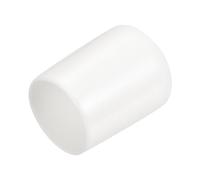 QUARKZMAN 15 Pezzi Tappi Terminali in Gomma Cappucci Terminali 20mm ID Protezioni per Filettatura Viti Copertura Cappuccio Terminale Rotondo in Vinile Bianco