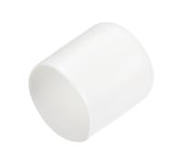 QUARKZMAN 15 Pezzi Tappi Terminali in Gomma Cappucci Terminali 27mm ID Protezioni per Filettatura Viti Copertura Cappuccio Terminale Rotondo in Vinile Bianco