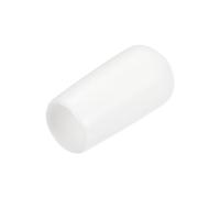 QUARKZMAN 15 Pezzi Tappi Terminali in Gomma Cappucci Terminali 7mm ID Protezioni per Filettatura Viti Copertura Cappuccio Terminale Rotondo in Vinile Bianco